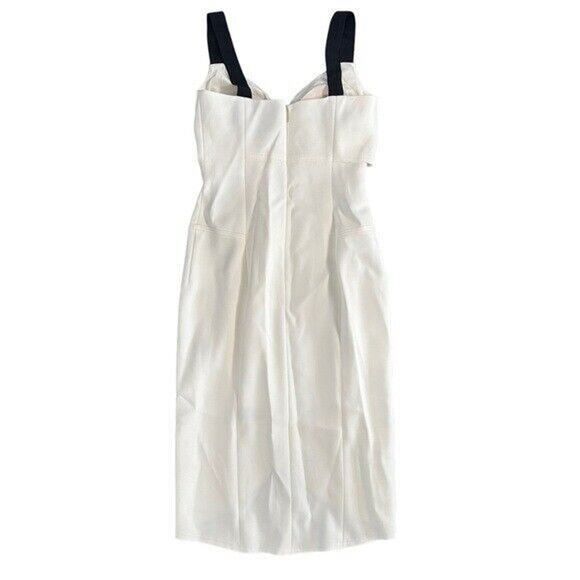 Jason Wu Compact Crepe Sleeveless Cocktail Dress With Ruffle Size 2 $1695 - Picture 4 of 13